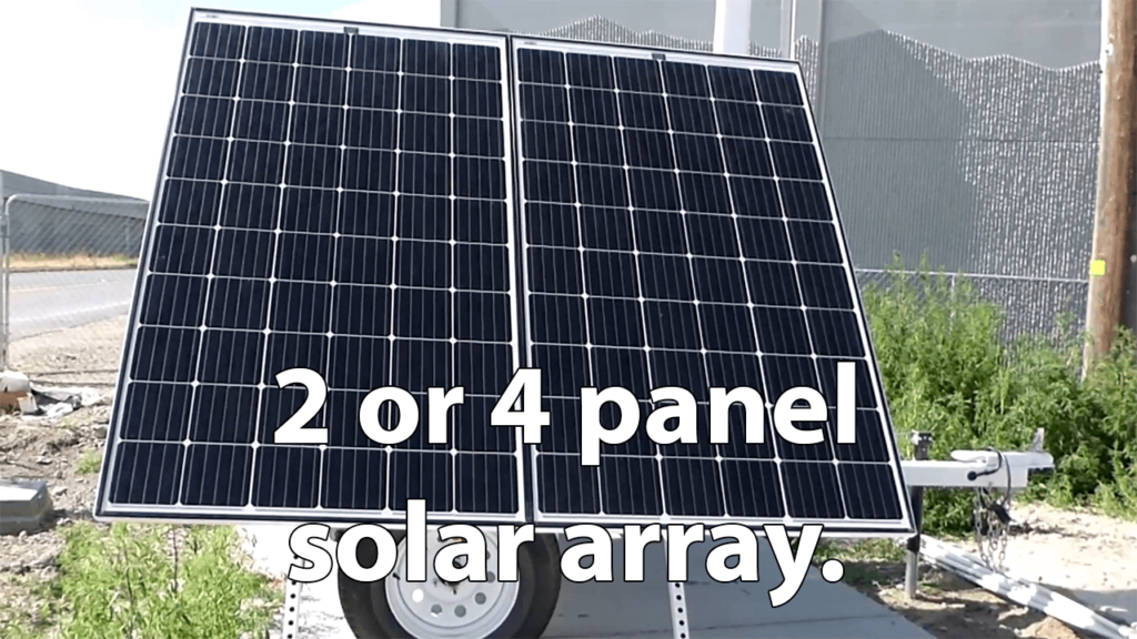 2 or 4 panel solar array