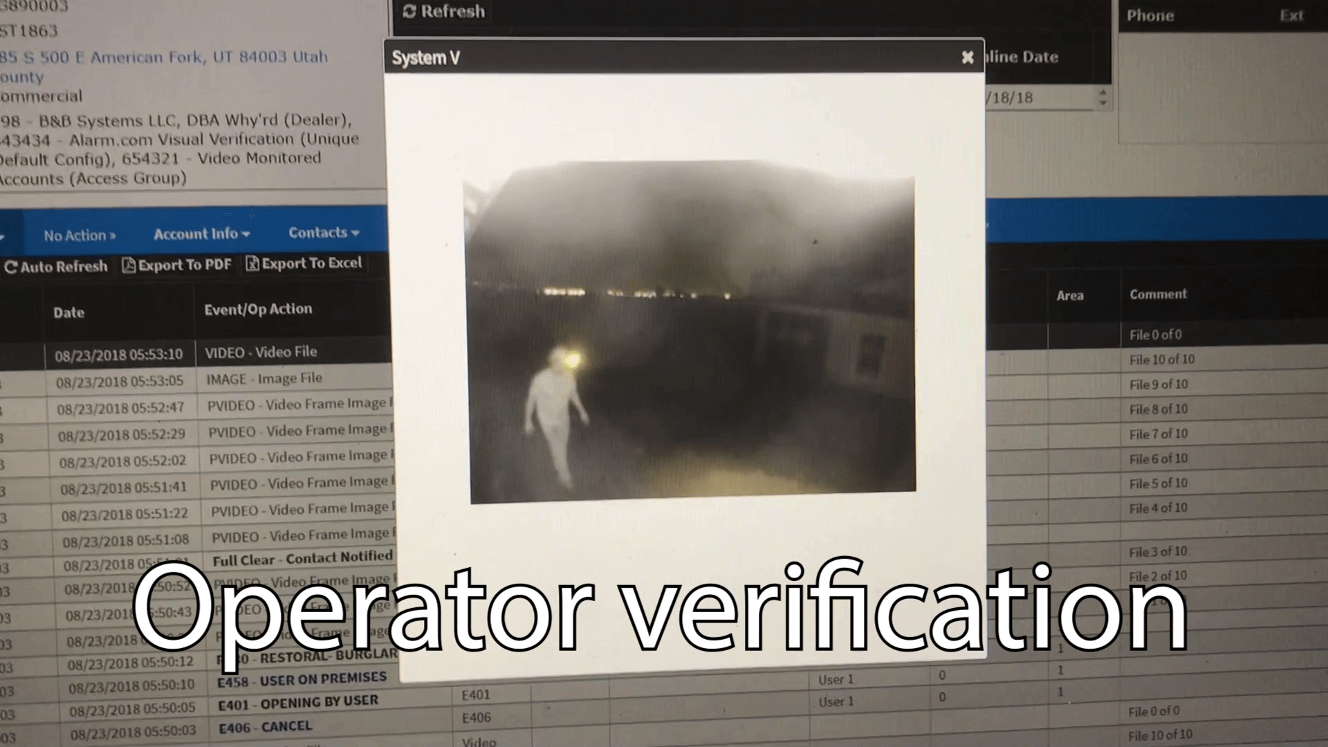 Operator Verification