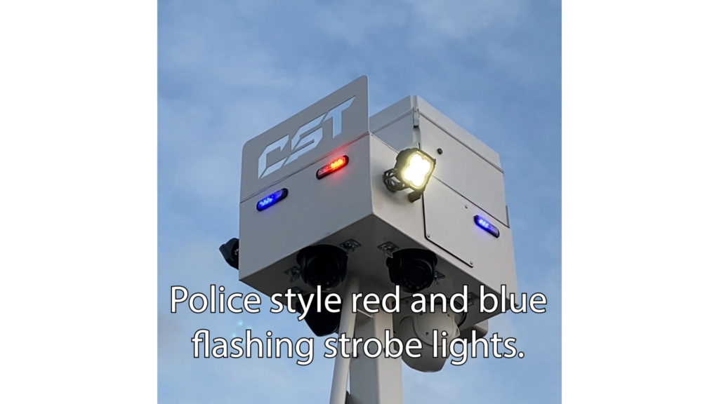 Police style flashing strobe lights