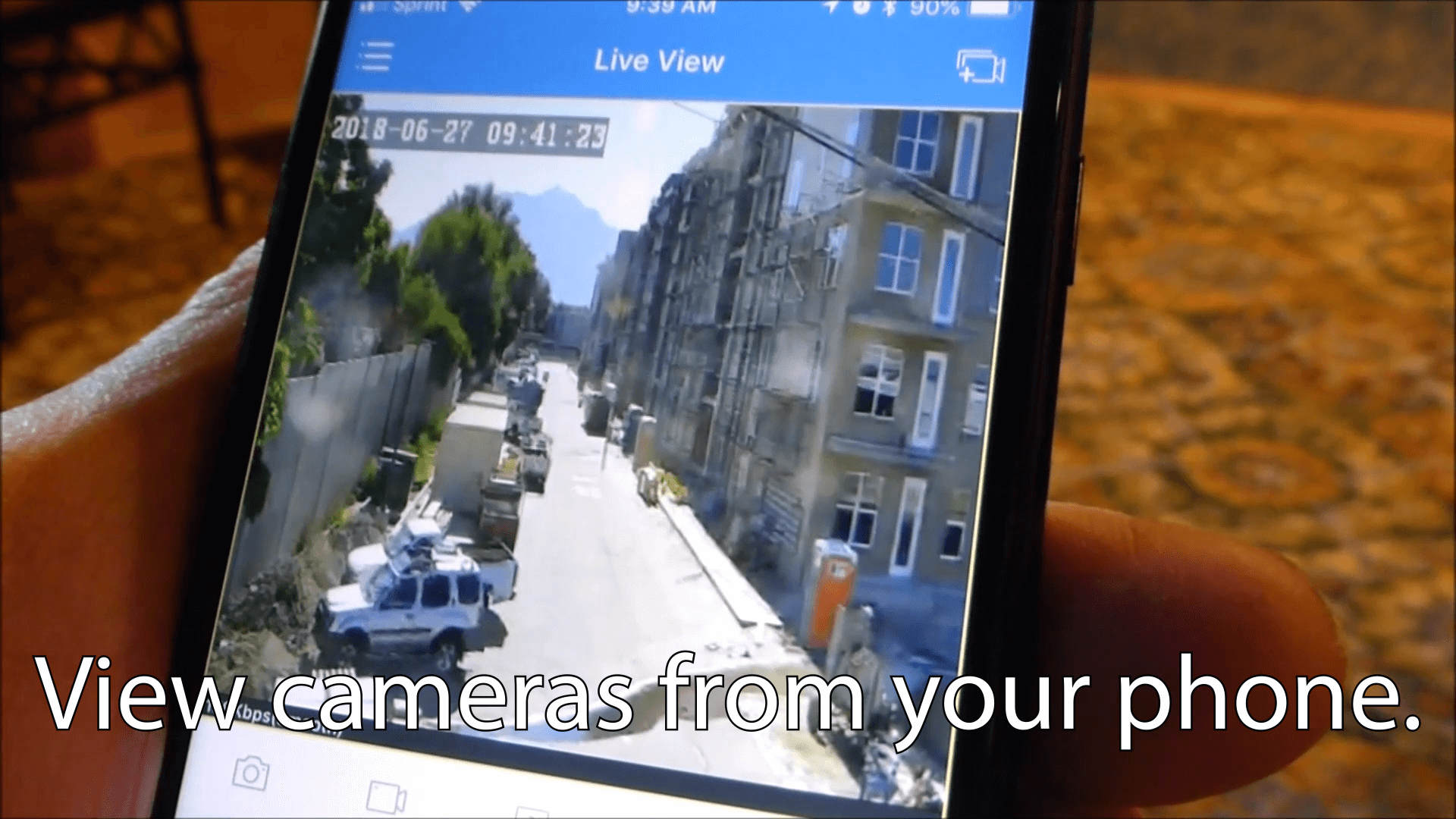 View cameras from your phone