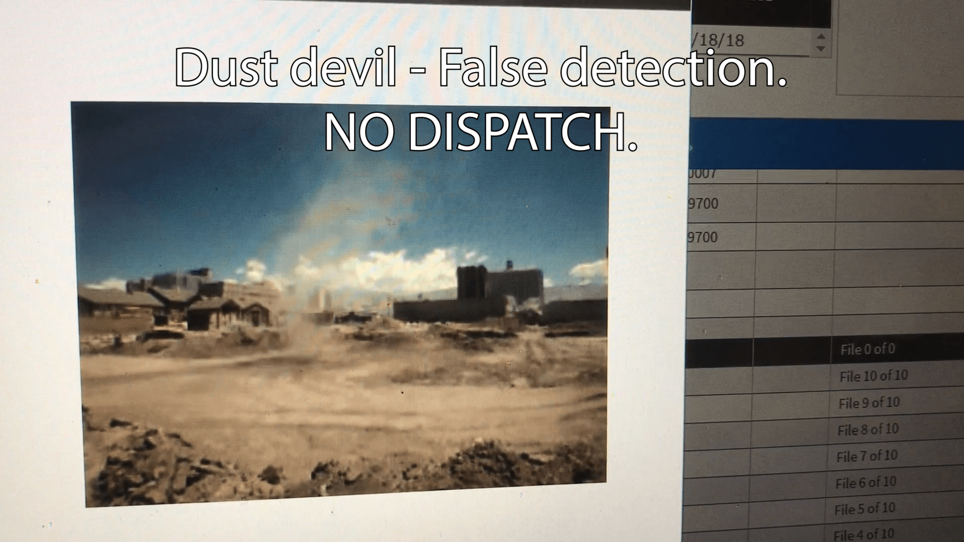 Dust Devil False Detection